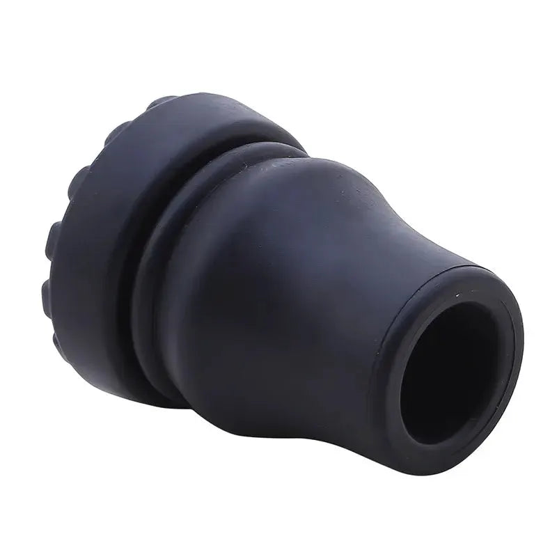 Walking stick tip 16–22mm antiskid rubber bottom pad for trekking poles, black