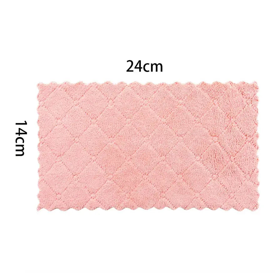 UltraSoft 10 Pack Microfiber Dish Cloths Double Sided Cleaning Towels For Tableware And Kitchen Surfaces
