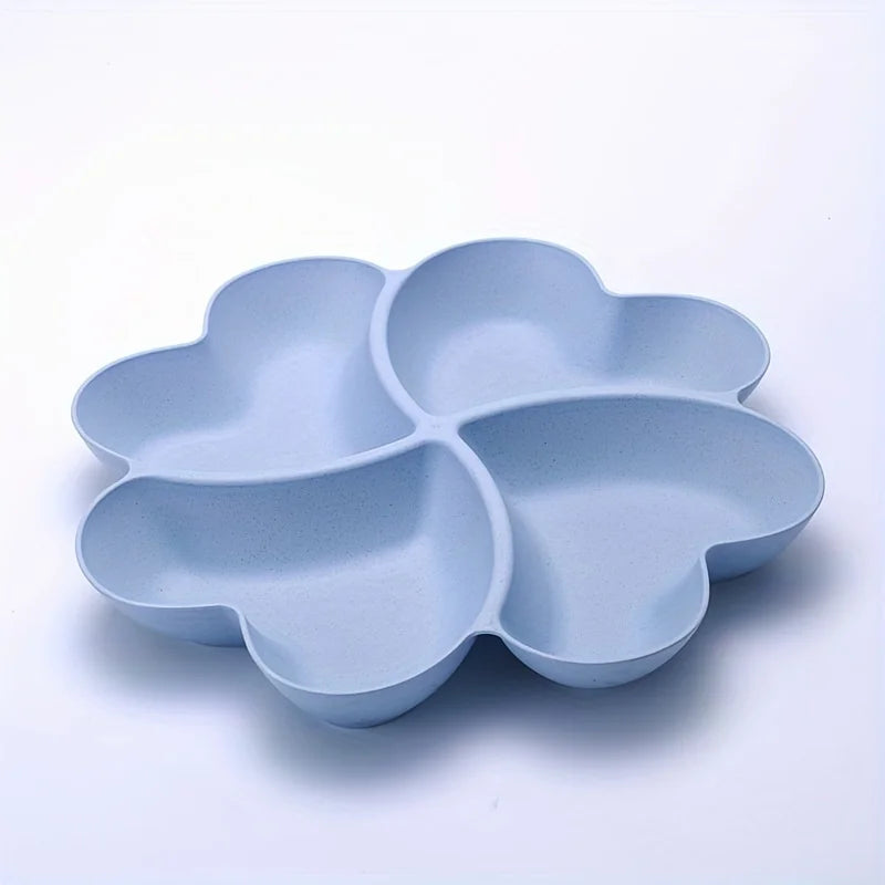 Heart Shaped Fruit Platter With Divided Tray And Storage Box