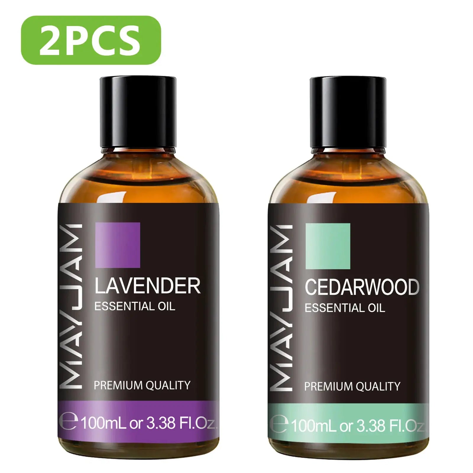 MAYJAM 100ml Pure Plant Essential Oil Mint Bergamot Patchouli Citronella Lemongrass Chamomile Cedarwood For Reed Diffuser