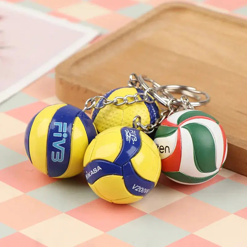 PVC Volleyball Keychain Ornament Beach Ball Gift For Sports Lovers And Business Gifts