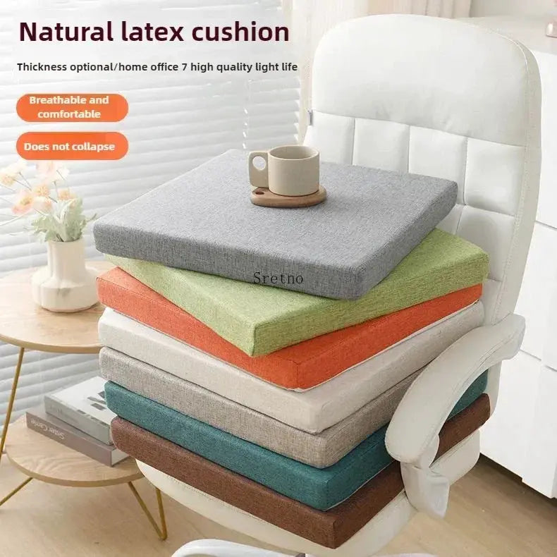 Natural latex cushion set 50x50 in multicolor for classroom stools and office chairs