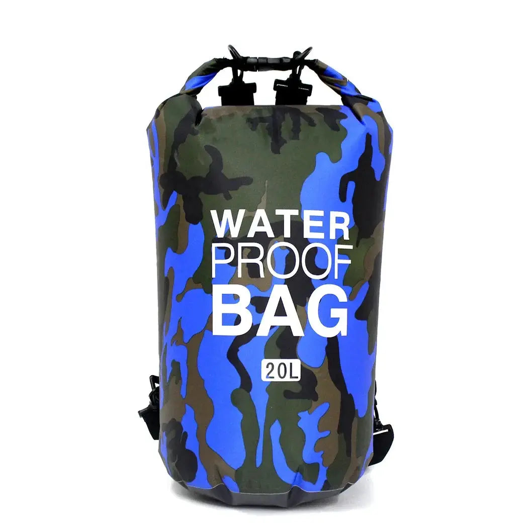 Camouflage Waterproof Dry Bag Sack 2L 5L 10L 15L 20L 30L PVC Coated for Rafting Diving River Trekking Outdoor Gear