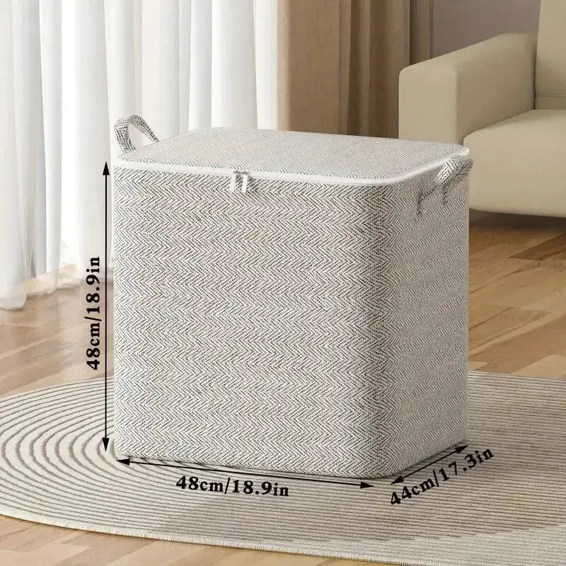HomeHaven Large Capacity NonWoven Storage Bag For Closet And Wardrobe Durable Organizer For Quilts And Clothes