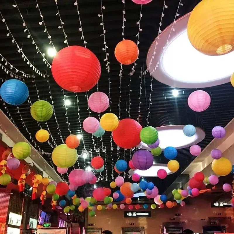 12 Inch Chinese Paper Lantern Ball DIY Handmade Round Lantern For Wedding Christmas Event Party Decorations 30cm