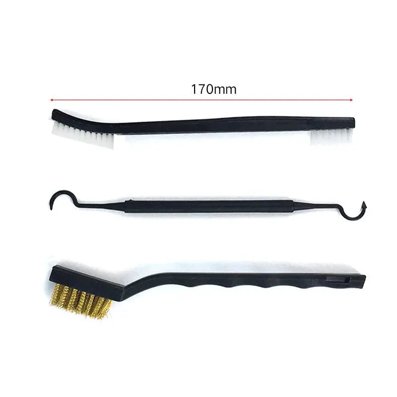 Allsome Double End Steel Wire Brush And Nylon Pick Set Universal Hunting Gun Cleaning Kit Tactical Rifle Cleaning Tool