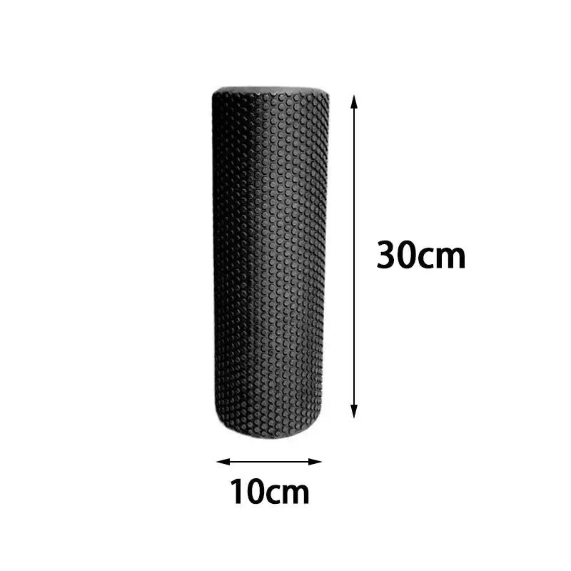 Eva Foam Yoga Roller Round Cylinder Hexagonal Shape Pilates And Home Workouts 9.6 Cm Diameter 30 Cm Length