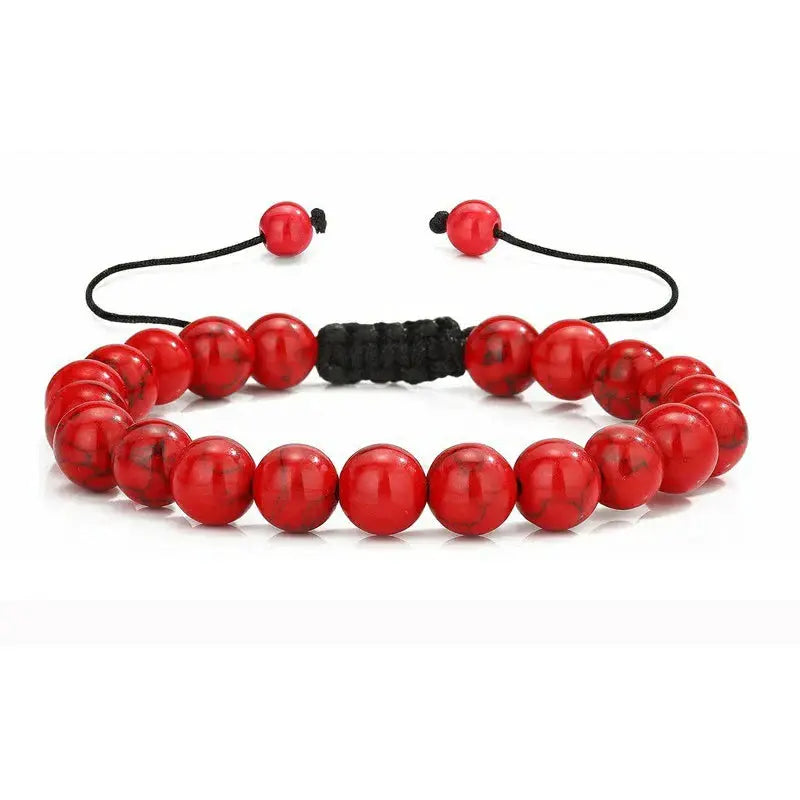8mm Natural Tiger Eye And Lava Rock Beaded Bracelet For Men Handmade Protection Gift