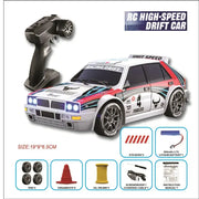 2025 4WD RC Car 1 24 Scale Drift Vehicle With Two Speed Settings LED Lights Rechargeable SG204
