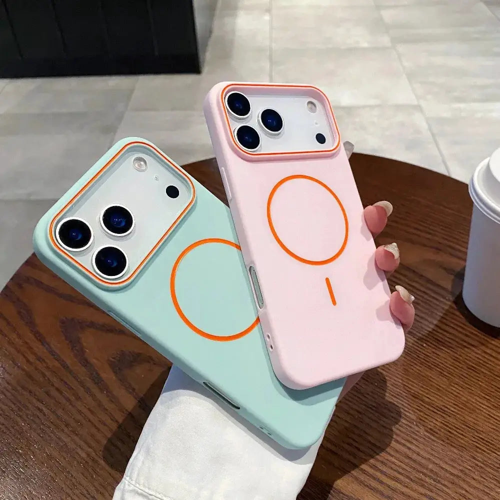 Luxury Magnetic Matte Soft Phone Case For iPhone 11 To 17 Pro Max MagSafe Compatible Shockproof Wireless Charging