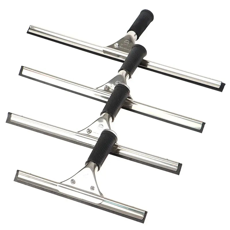 Glass Wiper Cleaning Tool With Silicone Blade Hook For Windows Mirrors Shower Doors And Car Squeegee Window Scraper