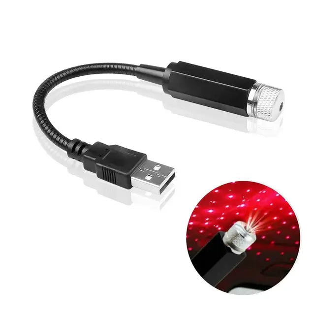 Mini LED Car Roof Star Night Light Projector USB Powered Galaxy Sky Ceiling Decor for Auto Roof and Room