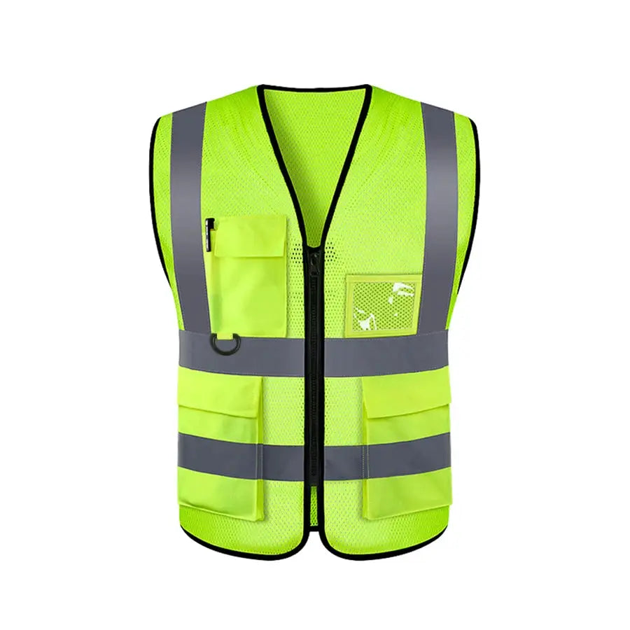 High Visibility Safety Vest Adjustable for Running Cycling Outdoor Traffic Night Security
