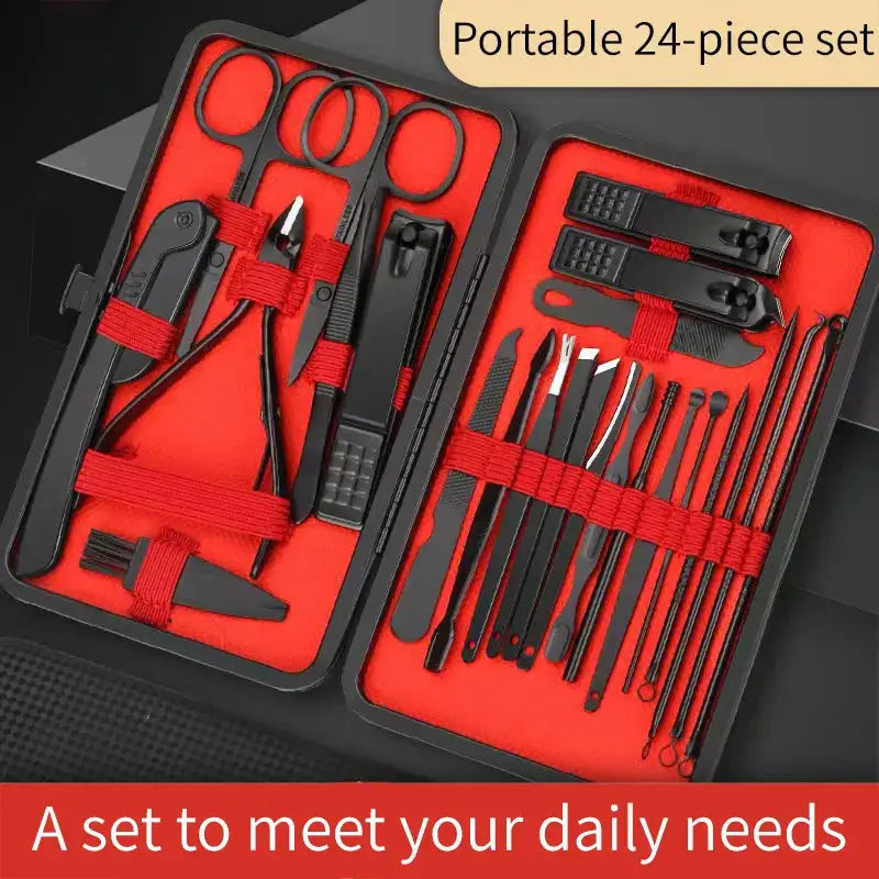 Nail Clipper Set Professional Manicure And Pedicure Tools Stainless Steel Grooming Kit For Nails
