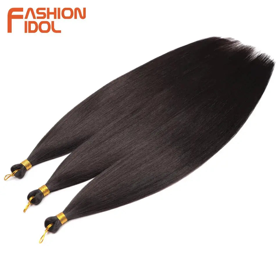 Ariel straight pony hair extensions 28in, 3pcs, ombre black to silver grey, Simples Market synthetic crochet braids