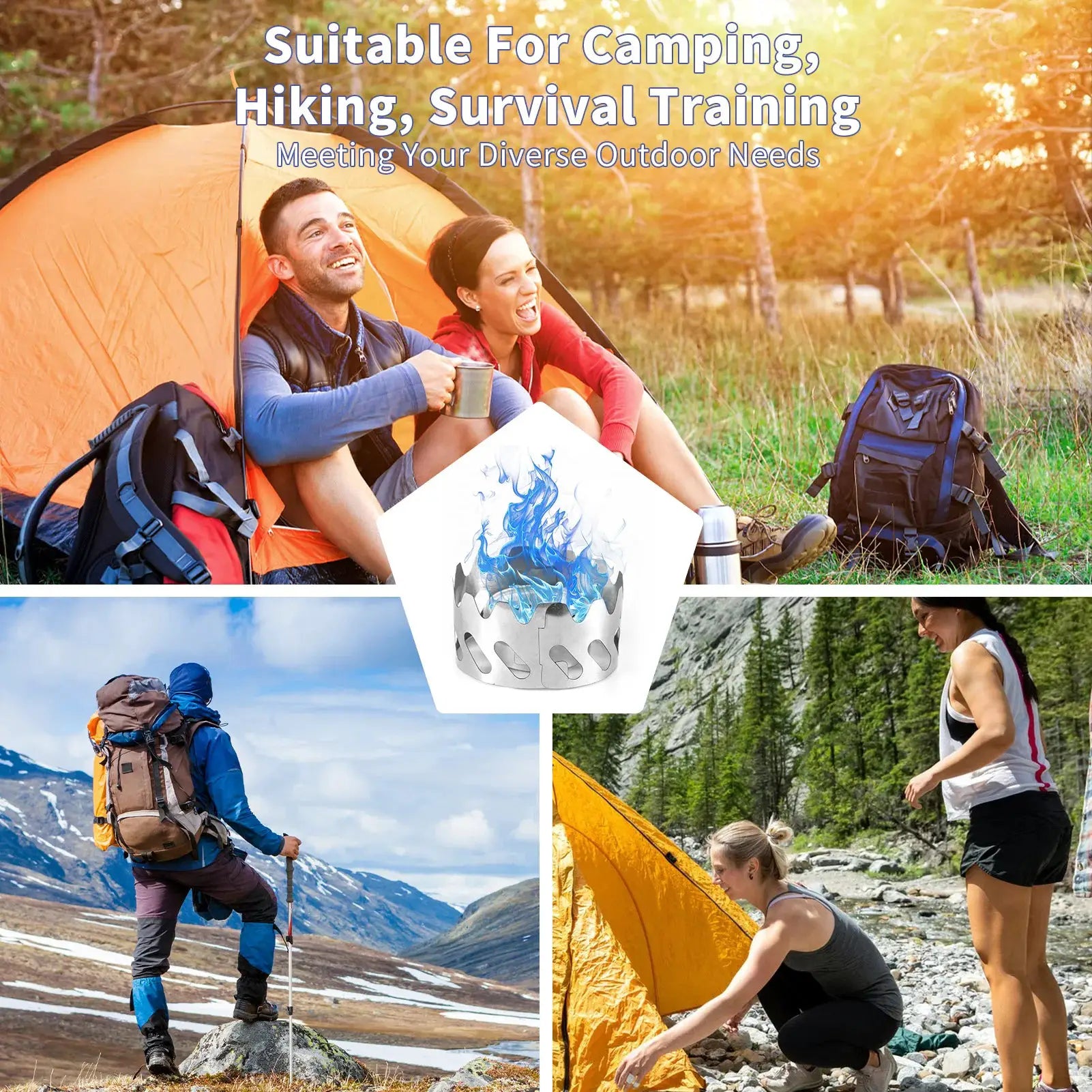 Simples Market mini stove 40ml aluminum alcohol burner with stainless steel windshield for camping