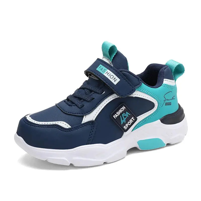 Autumn Winter Boys Sports Shoes Leather Upper Breathable Non Slip Versatile For Elementary School Students Ages 7 To 13