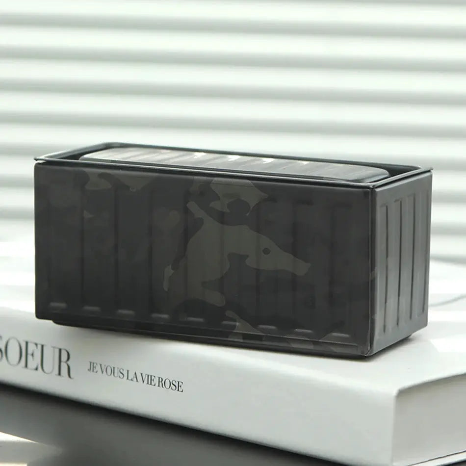 CargoCraft Miniature Iron Storage Box Desktop Organizer For Small Items And Industrial Decor