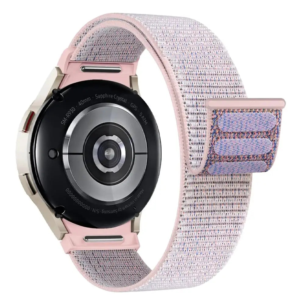Band For Samsung Galaxy Watch 7/6/4/classic/5 pro 44mm 40mm wrist No Gaps Nylon sport loop correa bracelet Galaxy Watch 7 Strap