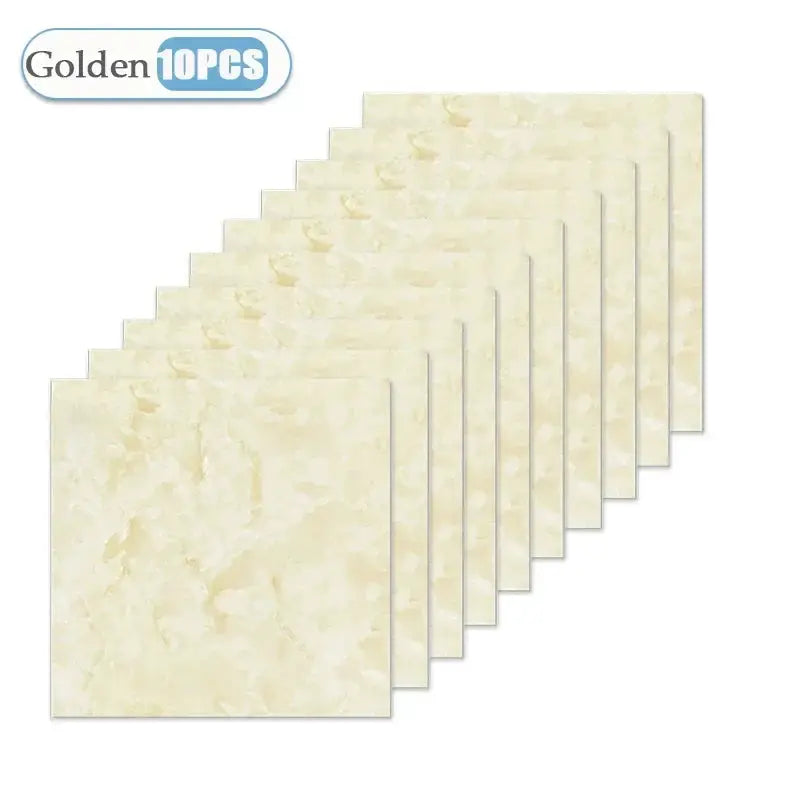 Simples Market self-adhesive wallpaper tiles, beige marble pattern, 30x30 cm, waterproof kitchen/bathroom, set of 10