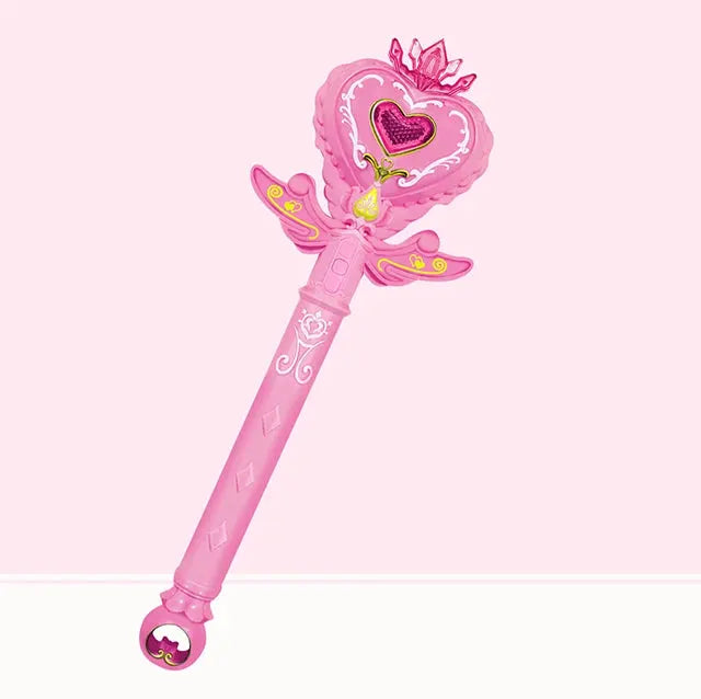 Princess Snow Wand Toy For Girls Glowing Fairy Wand With Light And Sound Snowflake Design For Christmas Halloween