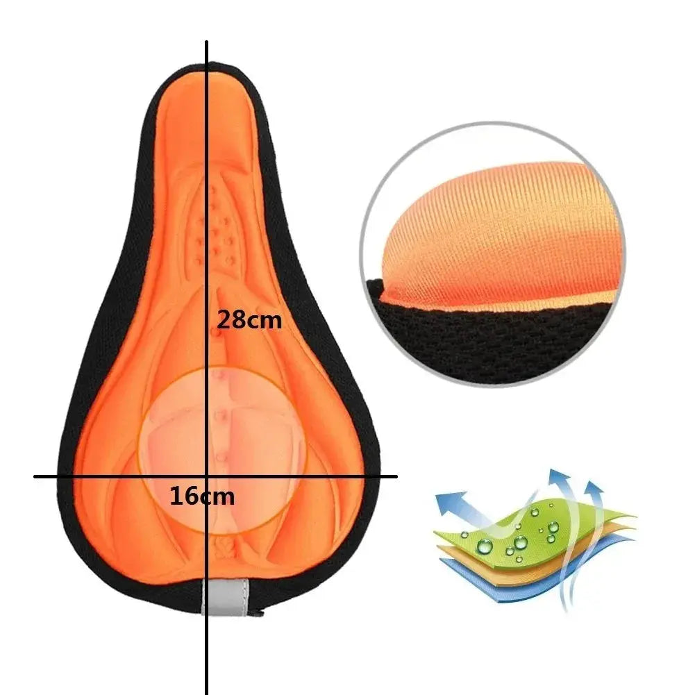 2025 Bicycle Saddle 3D Soft Seat Cover for MTB Mountain Bikes Thickened Sponge Pad Outdoor Breathable Cushion
