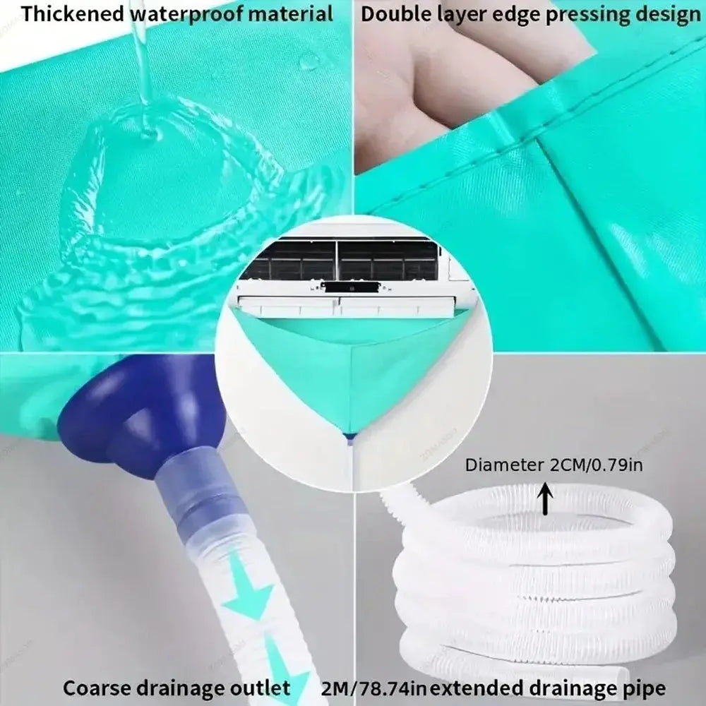 1-10Pcs Air Conditioner Cleaning Bag Kit Waterproof Drain Hose For Washing And Conditioning Aircon Cleaner