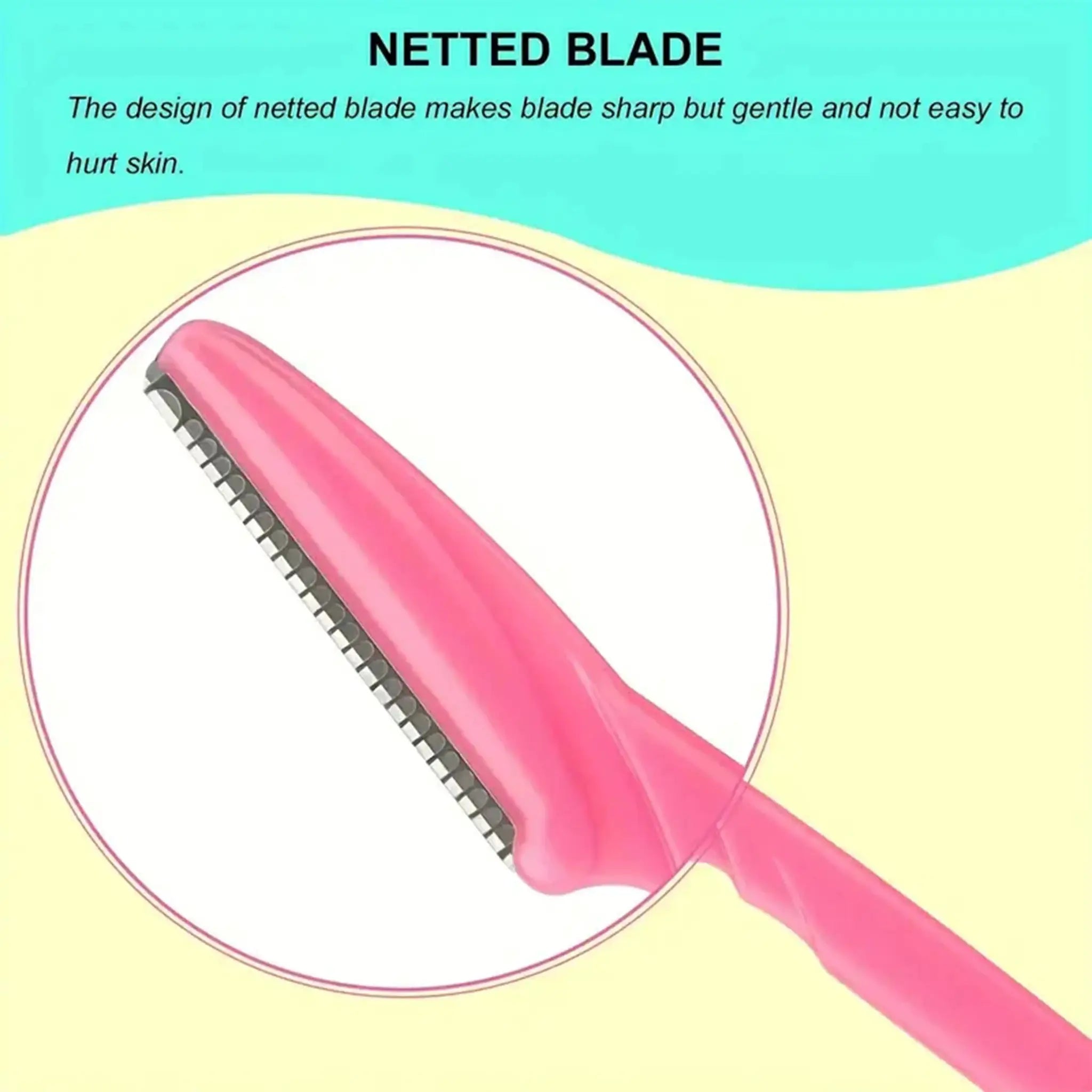 Brand Brow Razor Set Stainless Steel Eyebrow and Face Trimmer Protective Cover for Women and Men Safe Hair Removal