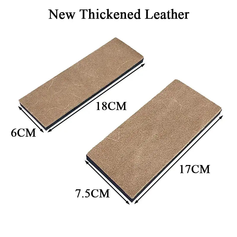 Thickened Non Slip Base Diamond Stone Kitchen Knife Sharpening System 15 Degree Sharpener Whetstone Leather Polishing