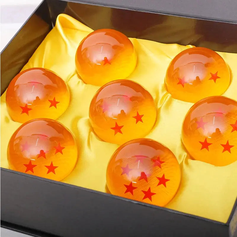Dragon Ball Crystal 7Pcs Action Figure Set 3.5cm Shenron Wishing Collection Anime Gift