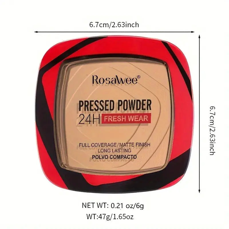 GlowGuard Matte Full Coverage Powder Foundation With Puff Oil Control 24 Hour Fresh Wear For All Skin Types