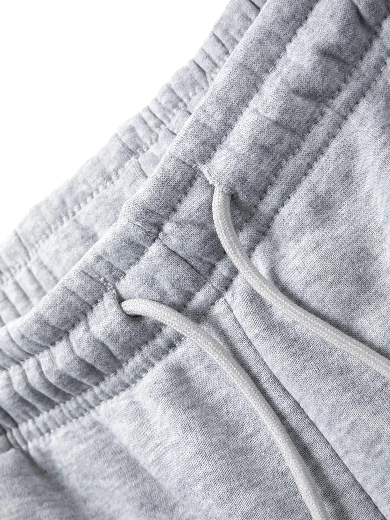 Men's grey fleece joggers by Simples Market with drawstring waistband