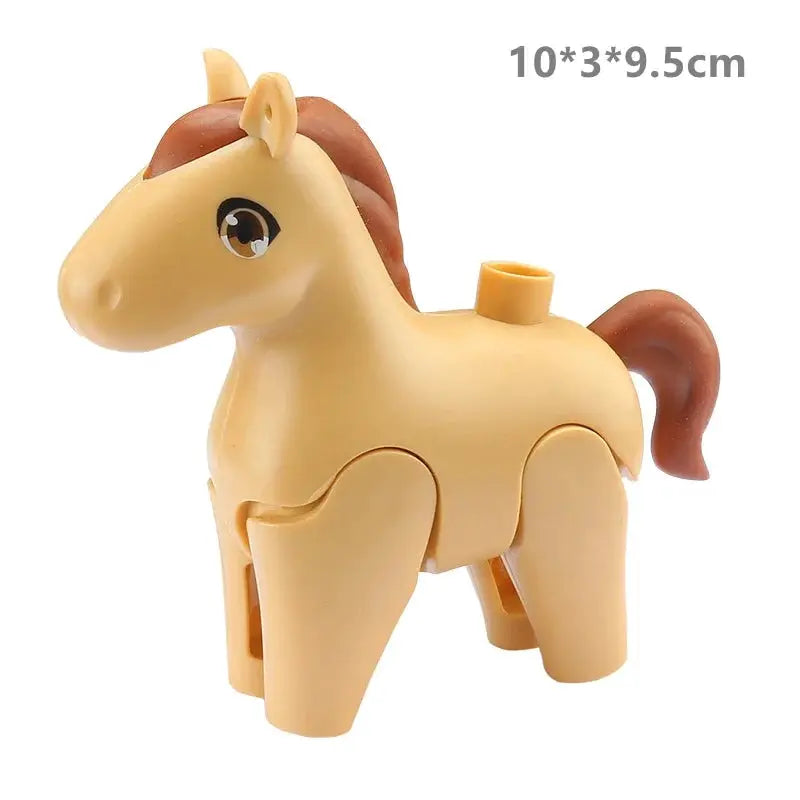 Big Building Blocks Zoo Animals Set Compatible Large Bricks For Kids Fun Assembly Toys Party Gift