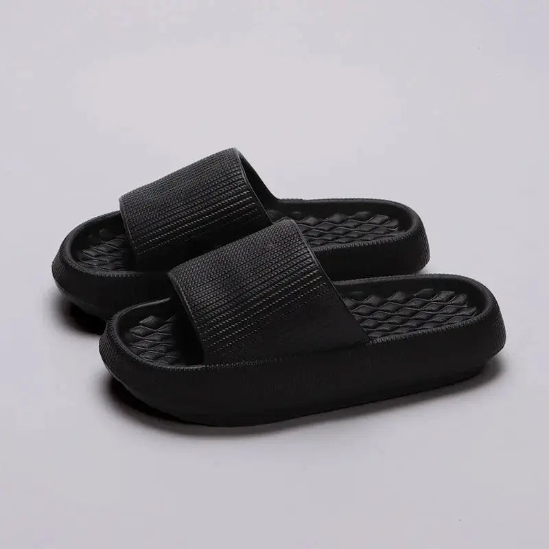 Lucyever Cloud Slippers For Women Non Slip EVA Thick Platform Slides Indoor Bathroom Comfort