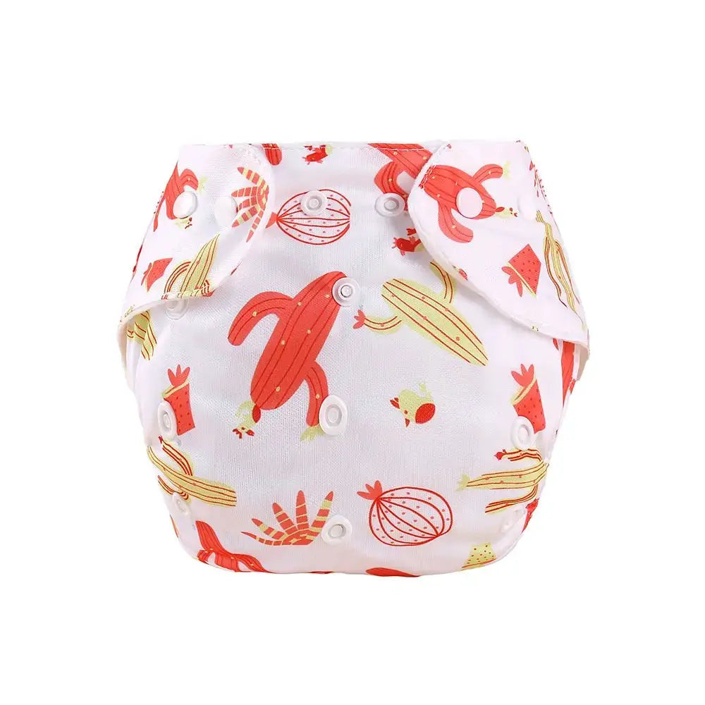 Eco Friendly Washable Reusable Cloth Diapers For Babies Grid Pattern Cotton Adjustable Training Pants 1 To 3 Years