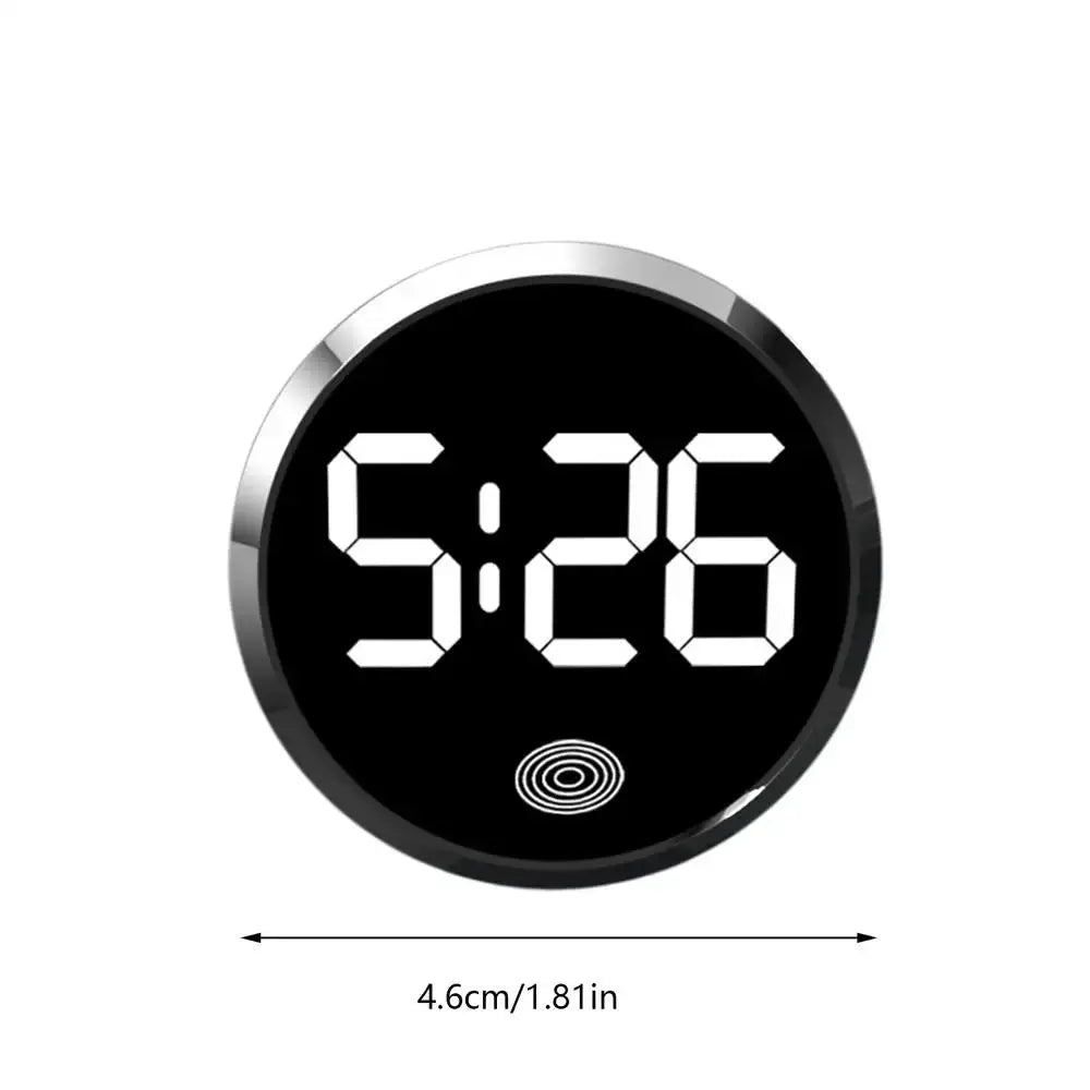 Car LED Clock With Touch Control Dashboard Watch Bright LED Display And Adjustable Brightness