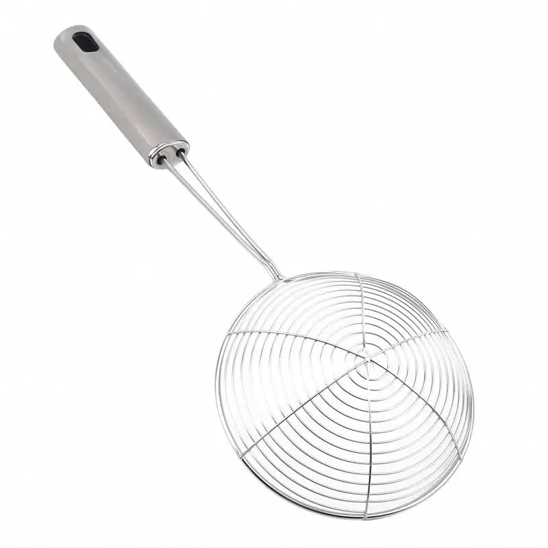 Oval Skimmer Stainless Steel Filter Mesh For Oil Pot And Fried Food Straining Colander Kitchen Tool