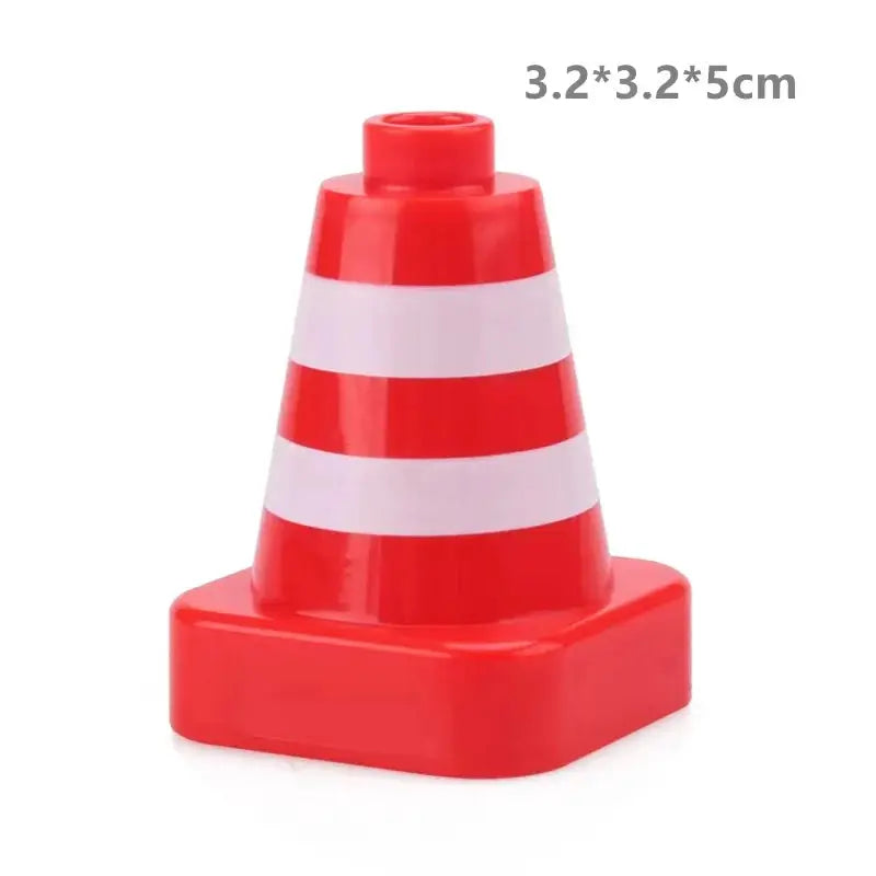 Big Building Blocks Compatible With Large Bricks Road Plates Car Parking Fuel Station Traffic Educational Toys For Kids