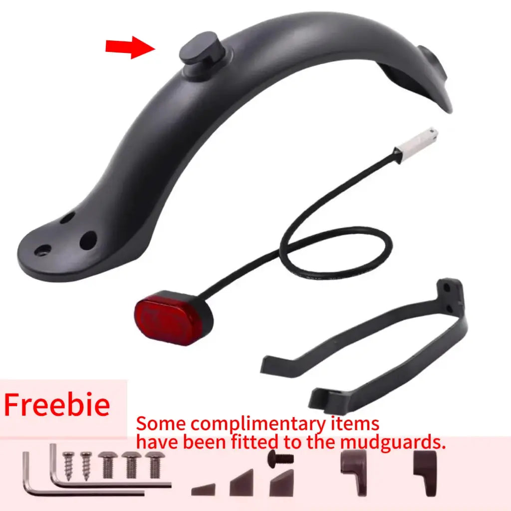 Rear Mudguard Splash Fender With LED Taillight For Xiaomi M365 And M365 Pro Electric Scooter Replacement