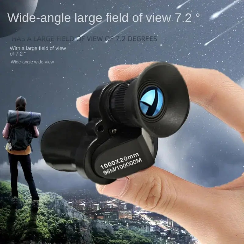 Portable Monocular for Outdoor Adventures with FMC Lens and BAK4 Prism Durable Plastic Body for Hunting Camping Fishing