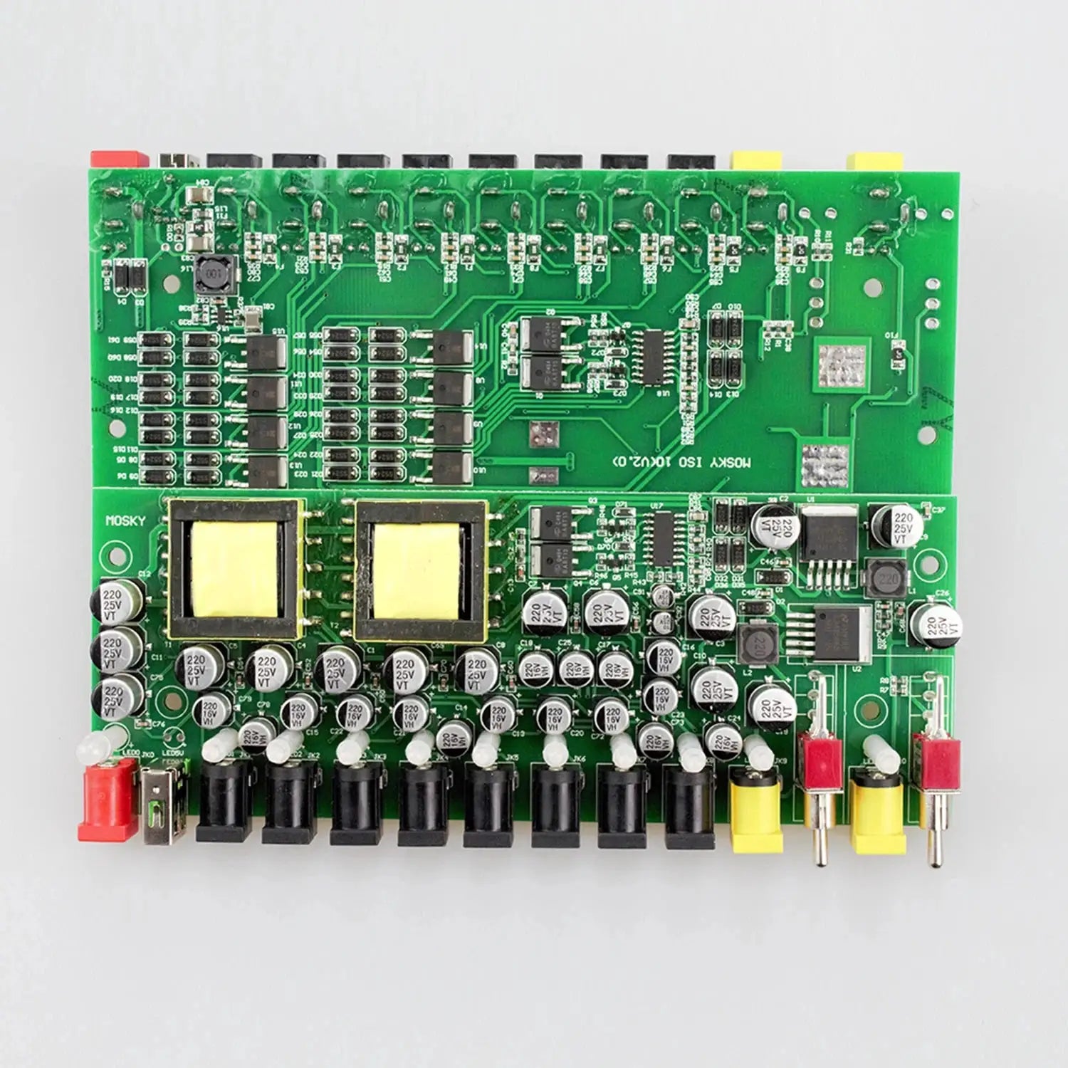 MOSKY ISO-10 Guitar Pedal Power Supply With 10 Isolated DC Outputs And 5V USB For 9V 12V And 18V Pedals