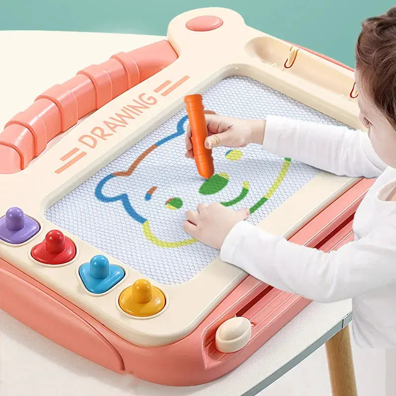 Kids Magnetic Drawing Board Cartoon Graffiti Toy Montessori Learning Toy For Kids
