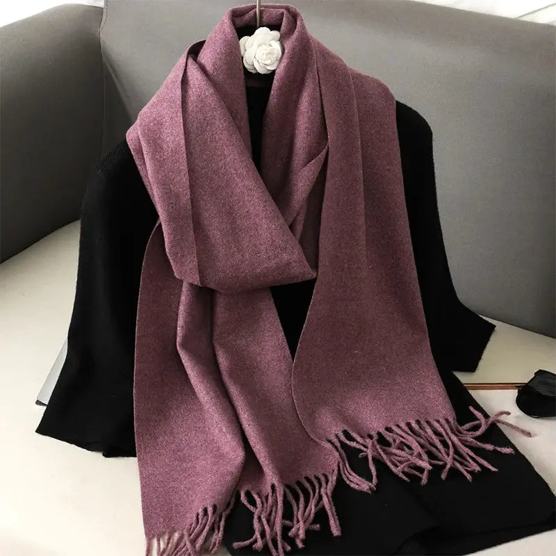 Brand 62 Womens Long Cashmere Blend Winter Scarf Hijab Shawl Wrap For Outdoor Warmth