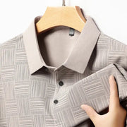 2024 Men's Printed Business Casual Short Sleeve Polo Shirt Breathable Comfortable Top For Summer