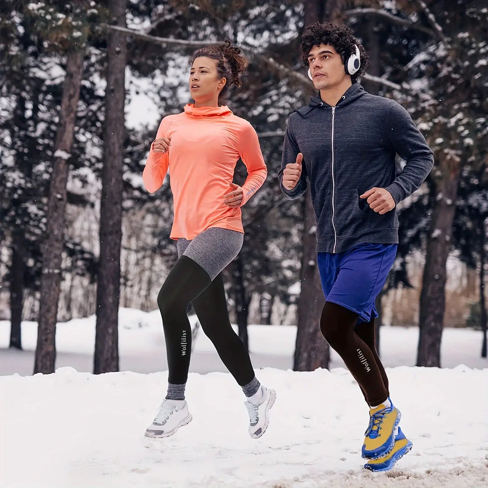 Cycling Leg Warmers Thermal Long Leg Sleeves Leg Compression Sleeves High Elasticity Stretch For Running And Cycling