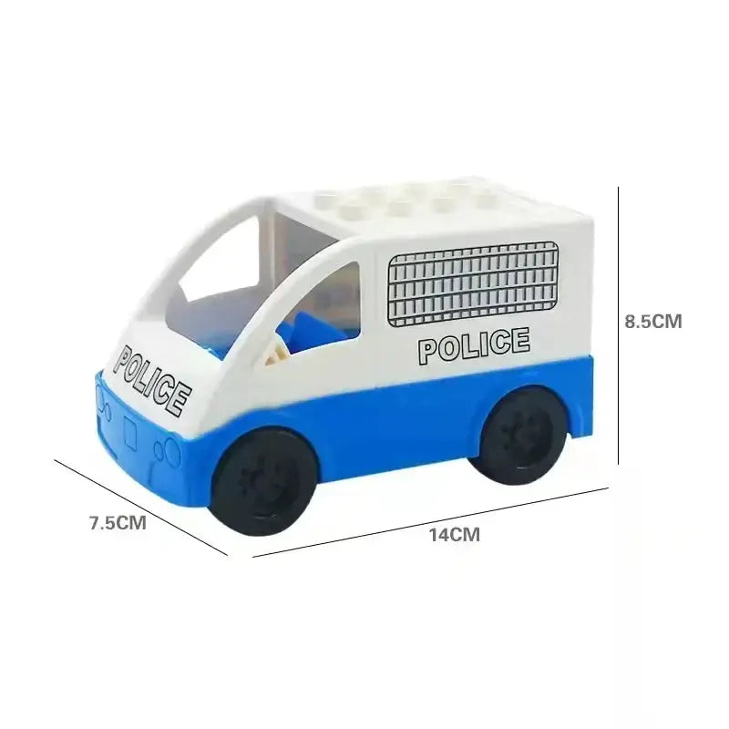 Big Building Blocks Accessories Compatible With Large Bricks Educational Toy Set For Kids Trucks Cars City Traffic