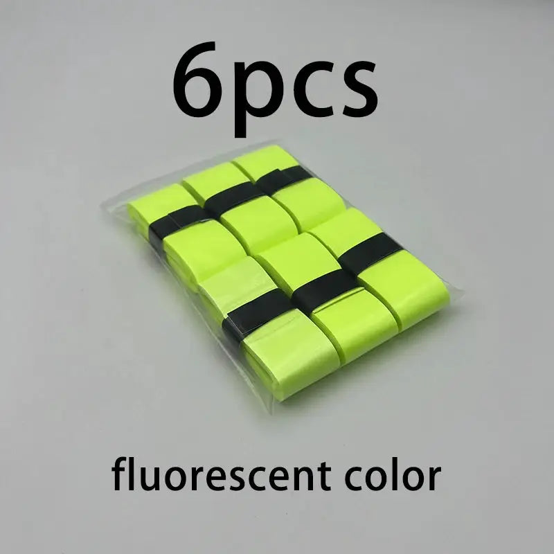 6 Piece Badminton Grip Anti Slip Overgrip Straps For Tennis Racket Sports Grip Pads Shock Absorbing