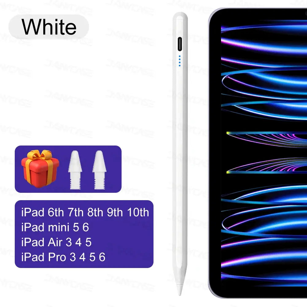 NovaTech M3 iPad Stylus Pen Palm Rejection for Pro 11 12.9 13 Air Mini 5 6 7 Type C Quick Charge 10 Hours