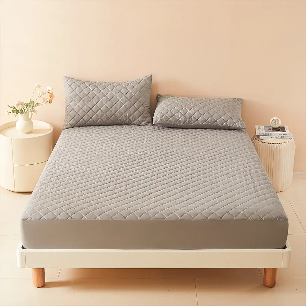 1pc 3D Air Fabric Thick Mattress Cover 100% Waterproof Mattress Protector Soft Breathable Fitted Bed Sheet