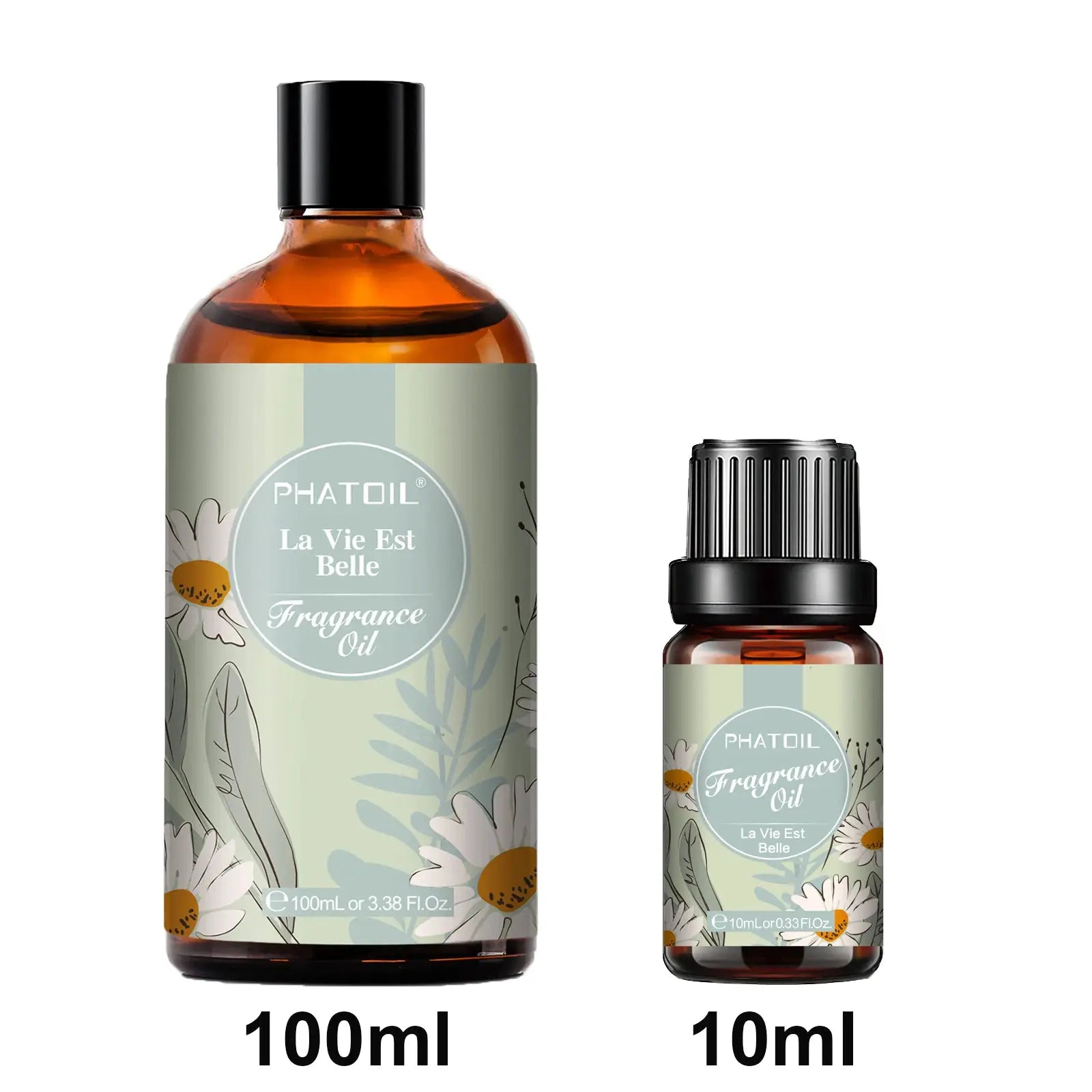 Phatoil Aromatherapy Fragrance Oil 10ml and 100ml Sea Breeze Japanese Magnolia Bubble Gum Baby Powder Angel Aroma Oil